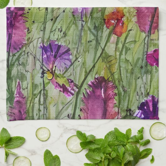 Wildblumen Küchentücher (Gefaltet)