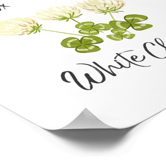 Wildblumen Kunst Wilde Blume Plakatwand Kinderzimm Poster (Ecke)