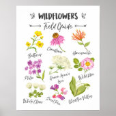 Wildblumen Kunst Wilde Blume Plakatwand Kinderzimm Poster (Vorne)