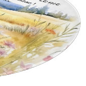 Wildblumen Landscape New Zuhause Gift Schneidebrett (Ecke)