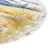 Wildblumen Landschaft 55. Hochzeitstag Schneidebrett (Ecke)