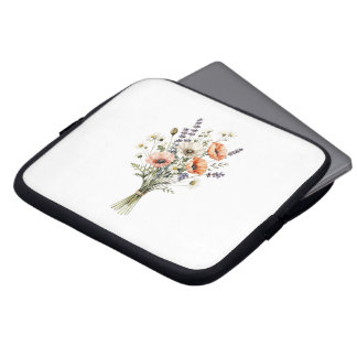 Wildblumen-Laptop-Hülle | Botanisch Floral Laptopschutzhülle