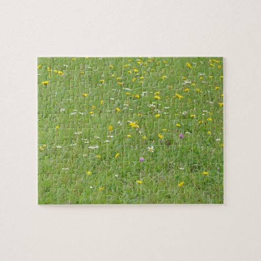 Wildblumen lassen Musterpuzzle Puzzle (Horizontal)