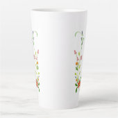 Wildblumen Latte-Kaffee-Tasse Milchtasse (Vorderseite)