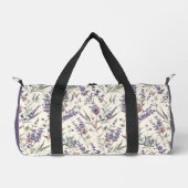 Wildblumen-Lavendel-Boho-Blumenflor Duffle Bag (Vorderseite)