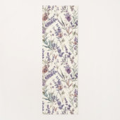 Wildblumen-Lavendel-Boho-Botanik-Blumen Yogamatte (Vorderseite)