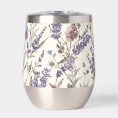 Wildblumen-Lavendel-Boho-Botanik-Blumenmuster (Vorderseite)