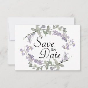 Wildblumen-Lavendel Save The Date