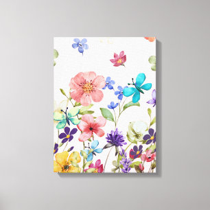 Wildblumen Leinwanddruck