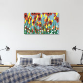 Wildblumen Leinwanddruck (Insitu (Schlafzimmer))