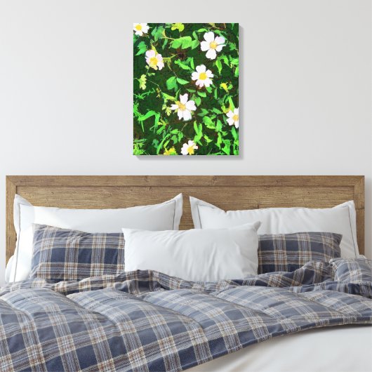 WILDBLUMEN LEINWANDDRUCK (Insitu (Schlafzimmer))