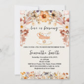 Wildblumen Liebe Brauen Tea Dusche Einladung (Vorderseite)