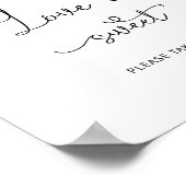 Wildblumen Liebe ist süß nehmen Leckerei Poster (Ecke)