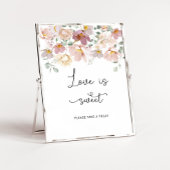 Wildblumen Liebe ist süß nehmen Leckerei Poster