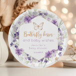 Wildblumen lila Butterfly küsst Babydusche Pappteller<br><div class="desc">Wildblumen lila Butterfly küss Baby Dusche Papier Teller Matching Artikel zur Verfügung.</div>