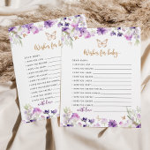 Wildblumen lila Goldschmetterlingswünsche für Klei