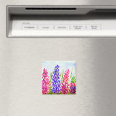 Wildblumen Lila Magnet (In Situ (Geschirrspüler))