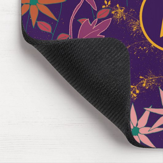 Wildblumen Lila Mousepad (Ecke)