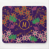 Wildblumen Lila Mousepad (Vorne)