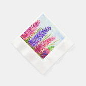 Wildblumen Lila Serviette (Ecke)