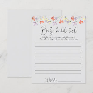 Wildblumen Liste der Baby-Schaufeln