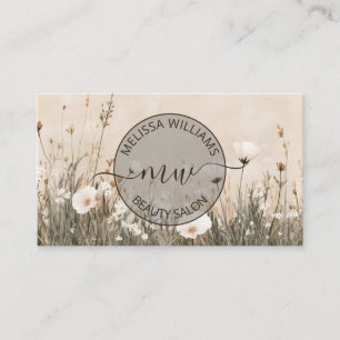 Wildblumen Logo Visitenkarte