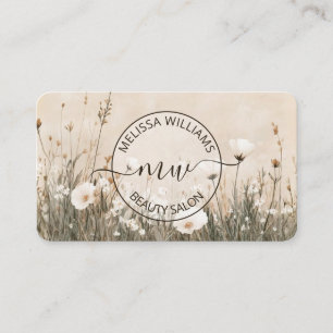 Wildblumen Logo Visitenkarte