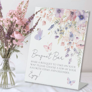 Wildblumen Mach Ein Blumenstrauß Blumenbar Sockelschild