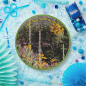 Wildblumen Malerei Natur Personalisiertes Party Pappteller (Party)