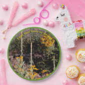 Wildblumen Malerei Natur Personalisiertes Party Pappteller (Party)