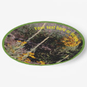 Wildblumen Malerei Natur Personalisiertes Party Pappteller (Schrägansicht)