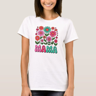 Wildblumen Mama, Blumenmutter-Tag T-Shirt