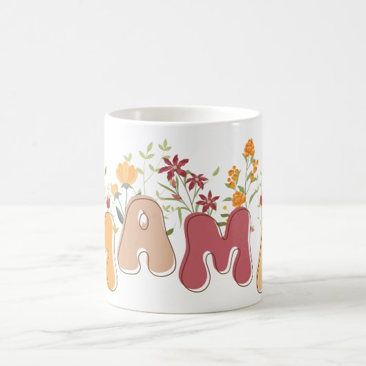 Wildblumen Mama Boho Tasse (Mittel)