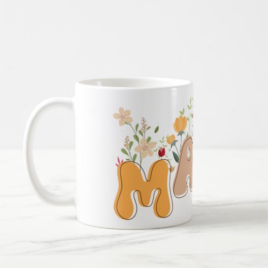 Wildblumen Mama Boho Tasse (Links)