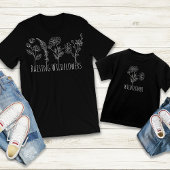 Wildblumen Mama Girl Mama Mini Outfits erhöhen T-Shirt