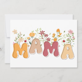 Wildblumen Mama Mother Day Card Einladung