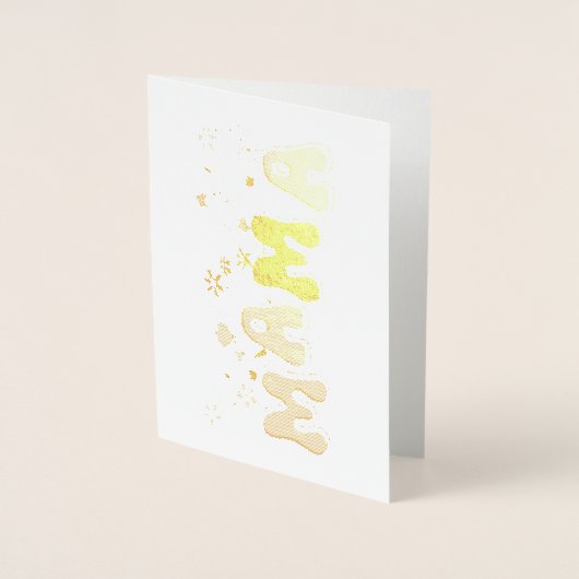 Wildblumen Mama Muttertagskarte Folienkarte (Vorderseite)