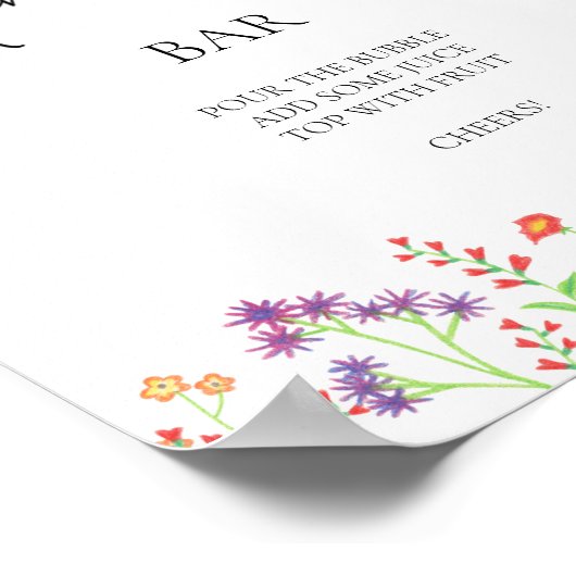 Wildblumen \ Mama-osa-Bar Poster (Ecke)