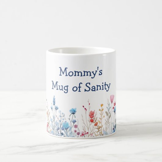 Wildblumen Mamas Tasse der Vernunft Muttertag (Mittel)