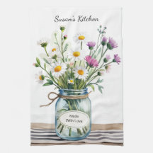 Wildblumen-Mason-Glas