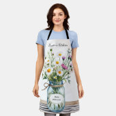 Wildblumen-Mason-Glas Schürze (Getragen)