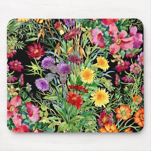 Wildblumen Maus-Pad Mousepad (Vorne)