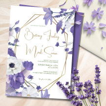 Wildblumen Mauve Rustic Lila Wedding