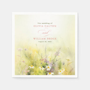 Wildblumen Meadow Elegante Napkins Serviette
