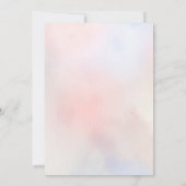 Wildblumen Meadow Soft Pastel Boho Wedding Einladung (Rückseite)