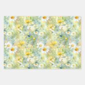Wildblumen Meadow Summer Foliage Boho Modern Geschenkpapier Set (Vorderseite)