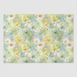 Wildblumen Meadow Summer Foliage Boho Modern Seidenpapier