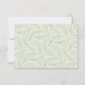 Wildblumen Meadow Wedding RSVP Karte (Rückseite)