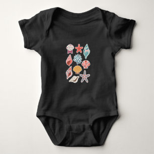 Wildblumen Meeresmuschel Sommer Stimmung Florale S Baby Strampler