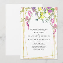 Wildblumen-Mehrfarbig-Blumen-Eltern-Hochzeit